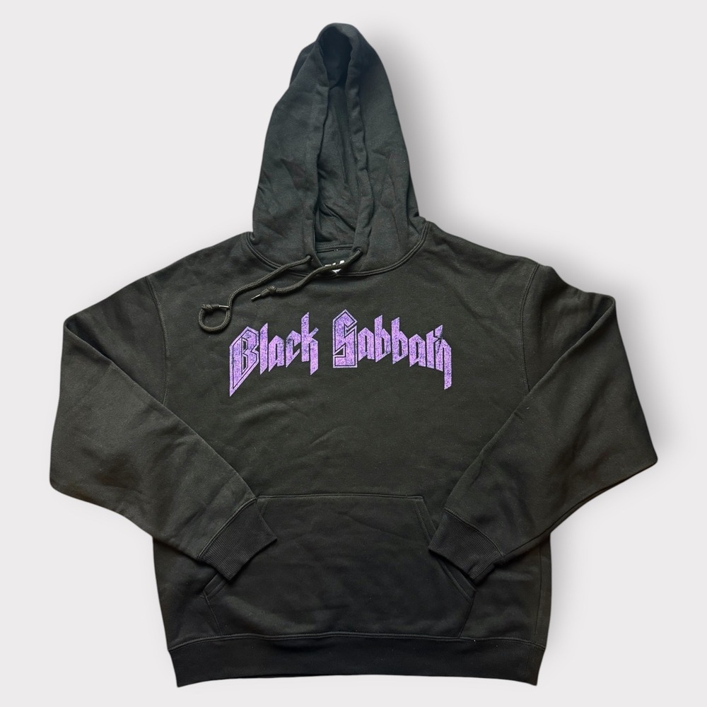 Black Sabbath Hoodie Mens Medium Black Purple Henry Demon Graphic